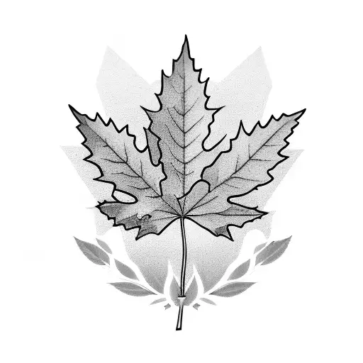 Olive branch with maple leaf and peonies coming out of it tattoo design idea