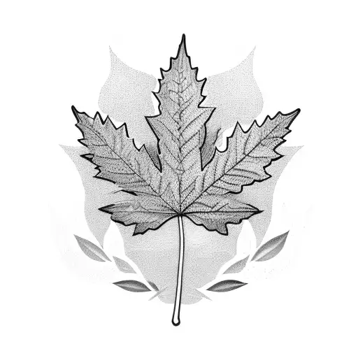 Olive branch with maple leaf and peonies coming out of it tattoo design idea