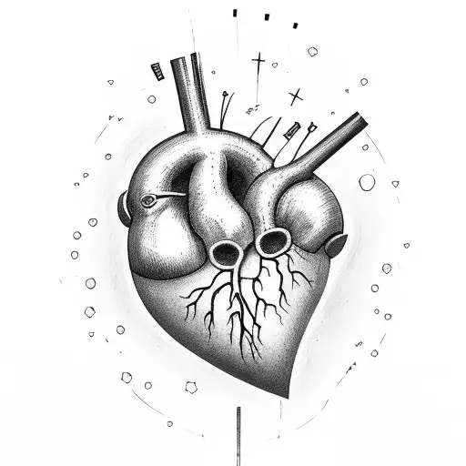 Crying Heart tattoo design idea