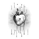 Crying Heart tattoo design idea