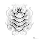 serpiente con orquideas tattoo design idea