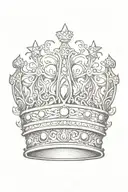 crown  tattoo design idea