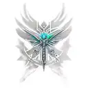 tatoo with logos from Assassin's creed, Playstation, umbrella corporation and  the last of us dragon-fly together tattoo design idea