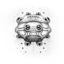 Tardigrade with strawberries tattoo design idea