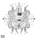 Electrical Guitar tattoo design idea