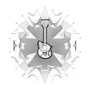 Electrical Guitar tattoo design idea