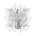 Electrical Guitar tattoo design idea