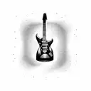 Electrical Guitar tattoo design idea