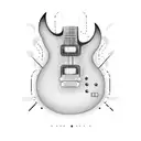 Electrical Guitar tattoo design idea