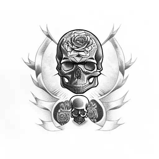 skull simpson tattoo design idea