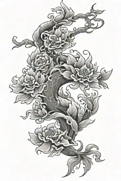 norigae tattoo design idea