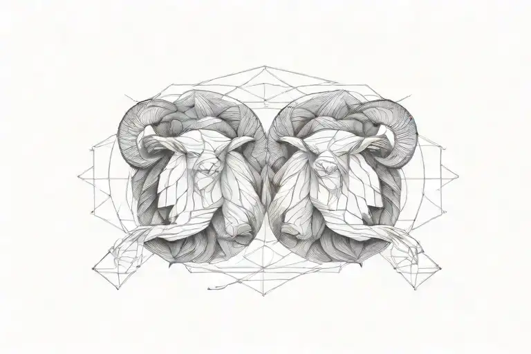 gemini aries leo tattoo design idea