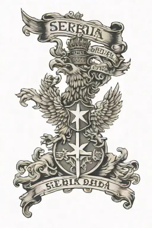 serbia tattoo design idea