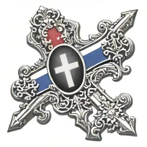 serbia written instead, serbia orthodox cross,serbia,serbia flag tattoo design idea