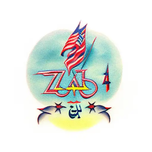 Text "Azadi"  tattoo design idea