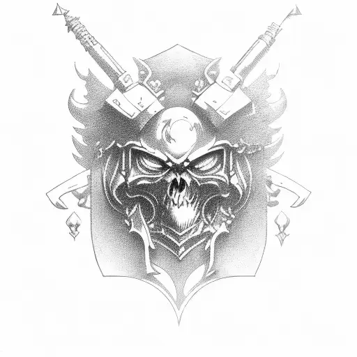 ultramarine warhammer 40k  tattoo design idea