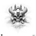 ultramarine warhammer 40k  tattoo design idea