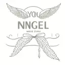small  angel Wing with the words You were never the same way twice surrounding it  tattoo design idea