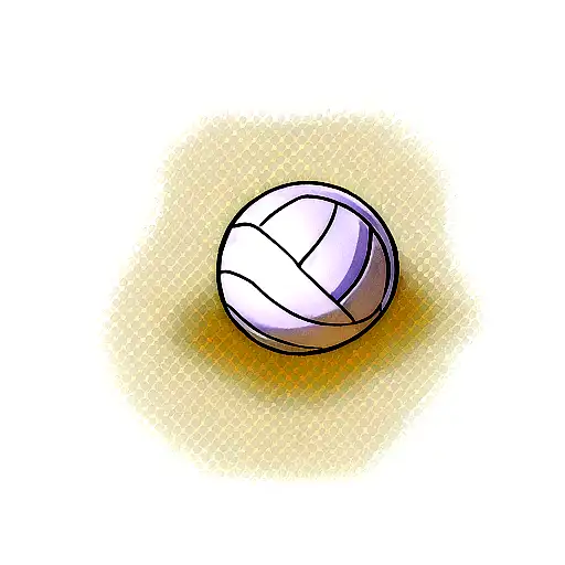 volleyball ball tattoo design idea