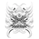 shogun raiden use ultimate tattoo design idea