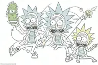 tactical pickle rick n morty tattoo design idea