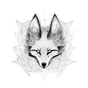 kitsune tattoo design idea