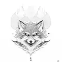 kitsune tattoo design idea