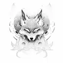 kitsune tattoo design idea