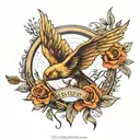 hunger games tattoo design idea