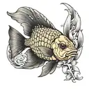 Oscar cichlid tattoo design idea