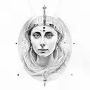 creat a tattoo of the following names in history and some words they said - [ ] Hypatia of Alexander  - [ ] Mary Wollsto tattoo design idea