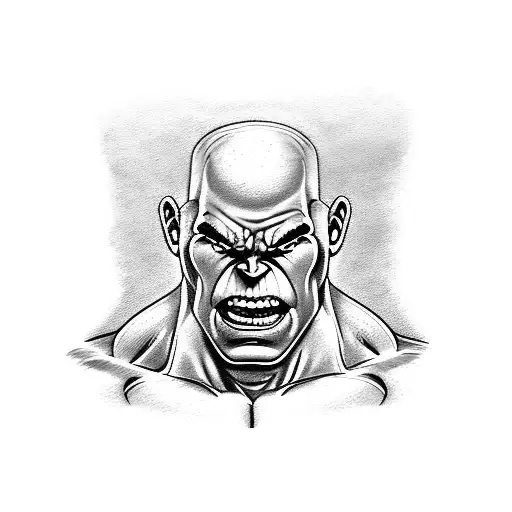 hulk tattoo muscular tattoo design idea