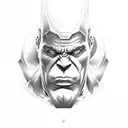 hulk tattoo muscular tattoo design idea