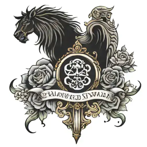 psalm 23:4 tattoo design idea