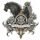 psalm 23:4 tattoo design idea