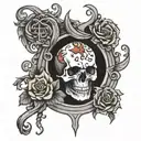 psalm 23:4 tattoo design idea