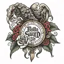 psalm 23:4 tattoo design idea