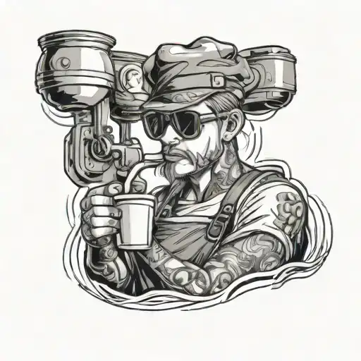 barista from future tattoo design idea