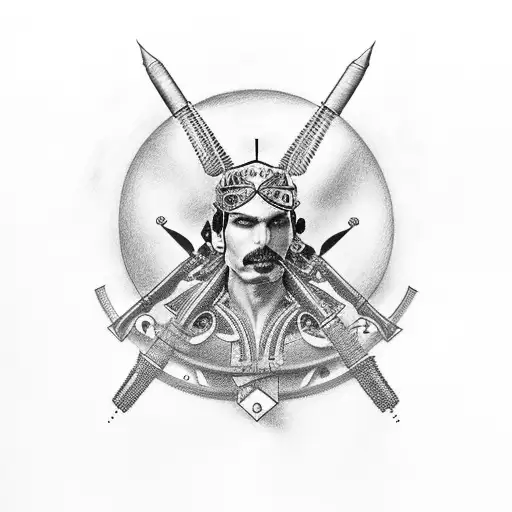 Freddie Mercury, certo, cala tattoo design idea