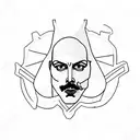 Freddie Mercury tattoo design idea