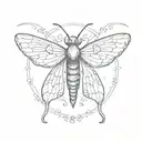 sleep token moth tattoo design idea
