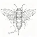 sleep token moth tattoo design idea