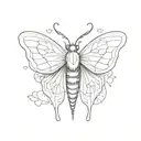 sleep token moth tattoo design idea