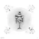 A microscope with musical notes magnified on the lens tattoo design idea