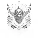 self sabotage tattoo design idea