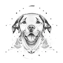labrador tattoo design idea