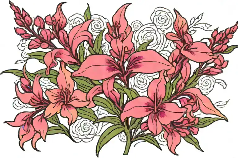 fireweed flower words "how great thou art" tattoo design idea