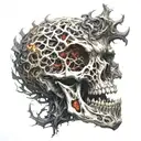 something that shows chaos and destruction. also gives an idea of the person who has the tattoo of being a psychopath tattoo design idea