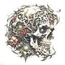 something that shows chaos and destruction. also gives an idea of the person who has the tattoo of being a psychopath tattoo design idea