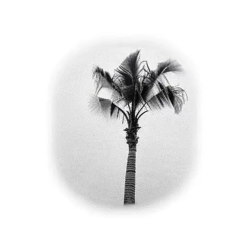 Palm Tree tattoo design idea